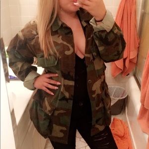 Oversized camo jacket